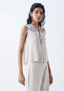 Bombay Paisley by Westside Embroidered Cotton Top