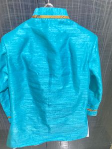 INDIAN ETHNIC FULL SLEEVS JACQUARD INDO WESTERN SHERWANI AND DHOTI SET