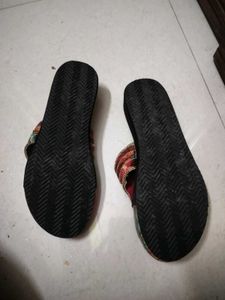 Embroidered Platform Flip-Flops