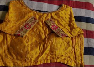 Beautiful Yellow Embroidered Blouse