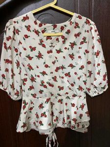 Floral Peplum Blouse