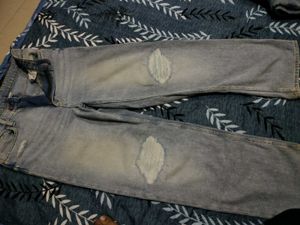 Blue h&amp;m wide leg denim