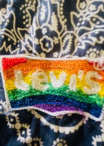LEVIS Limited Edition Navy Paisley Bandana Scarf
