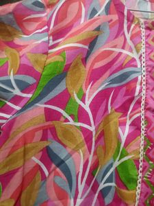 Floral Print Straight Kurta and pant