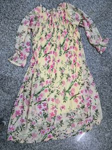 Chiffon Floral Print Dress