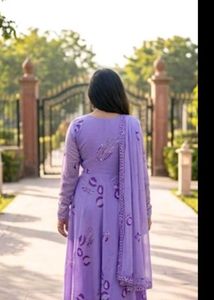Purple Kurta Set with Dupatta