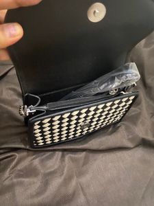 Chequered Brand New Sling + Baguette Bag