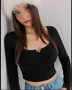 Zara squared ribbed top
