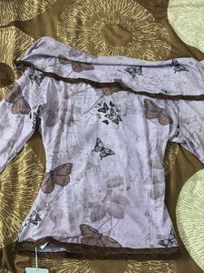 Savana Mesh Off-Shoulder Top