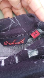 BLACK MARBLE PRINTED KURTI