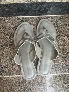 Comfy Silver Flip-Flops