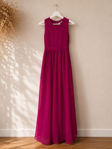 Elegant Magenta Maxi Dress