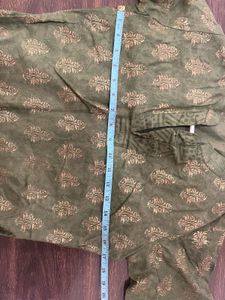 Olive green kurta