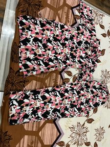 Floral Print Kurta Set