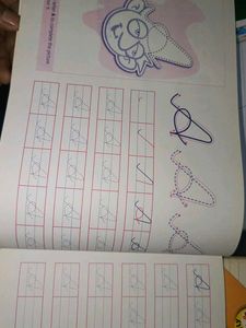 Drawing Note Book and cursive writing