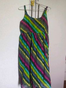 Colorful Striped Dress (size 34+ extra margin)