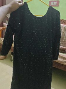 Sparkling Black Ethnic Gown