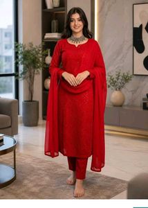 ❤️ Elegant Red Ethnic Suit Set ❤️