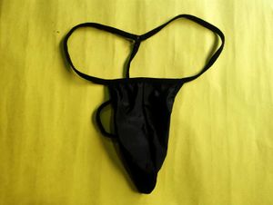 Unused Imported Men's Black Gstring