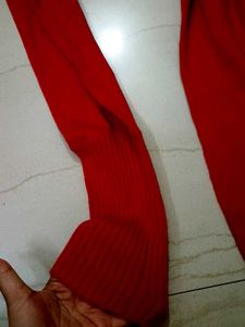 Red Knit Mini Dress