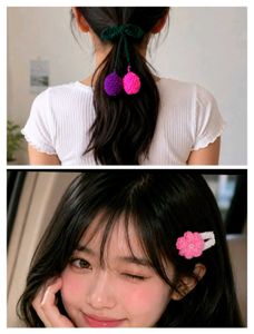 Combo Crochet Hair Accessories✨🌷 at just 99