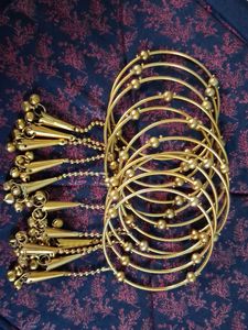 Beautiful Golden Bangles with Danglers