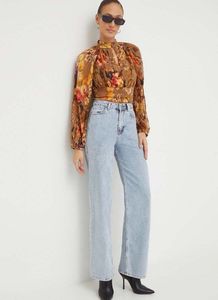 Boho Floral Pleated Smocked Top