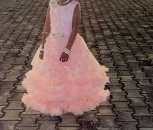 Adorable Pink Ruffled Party Dress