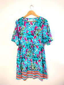 Multi Colour Printed Casual Dresses (Women's)