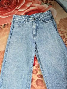 Light Wash Wide Leg Jeans