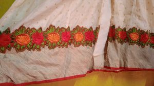Cream Anarkali Gown
