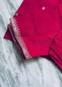 Beautiful Pink Kurta Set with Intricate Embroidery