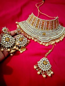 Bridal Kundan Jewelry Set new And Not Used
