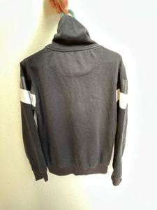 Black Athletic Stripe Sweatshirt (High Neck)