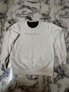 Abercrombie & Fitch White Sweatshirt