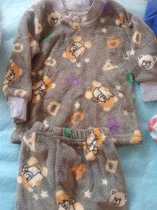 Cute Bear Print Pajama Set
