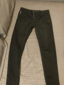 Men's Dark Green Slim Fit Chinos
