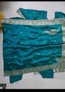 Teal Embroidered Kurta Set