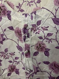 Floral Print Kurta