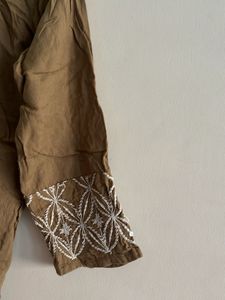 white &amp; Tan colour kurta