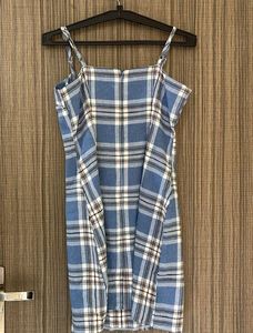 Blue Plaid Summer Dress
