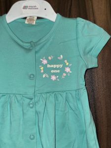 Cute Teal "Happy One" Dress