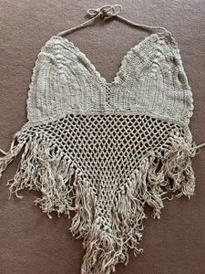Boho Crochet Swimsuit Cover-Up Top