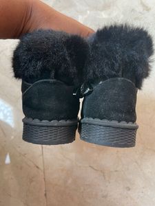 Black Furry Boots