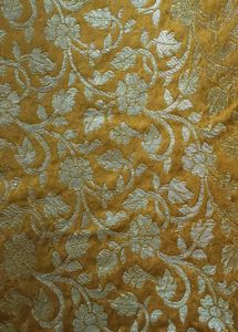 hurry up..!Mustard heavy neck banarsi suit