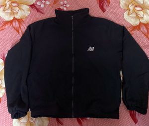H&M Black Winter Jacket with Inner Lining