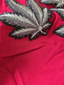 Hot Pink Tunic with Leaf Patches