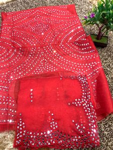 organza party wear trendy saree..only cash