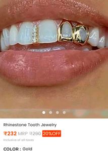 Chic Rhinestone Tooth Jewelry