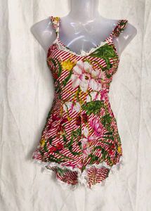 FLORAL PRINT BODYSUIT